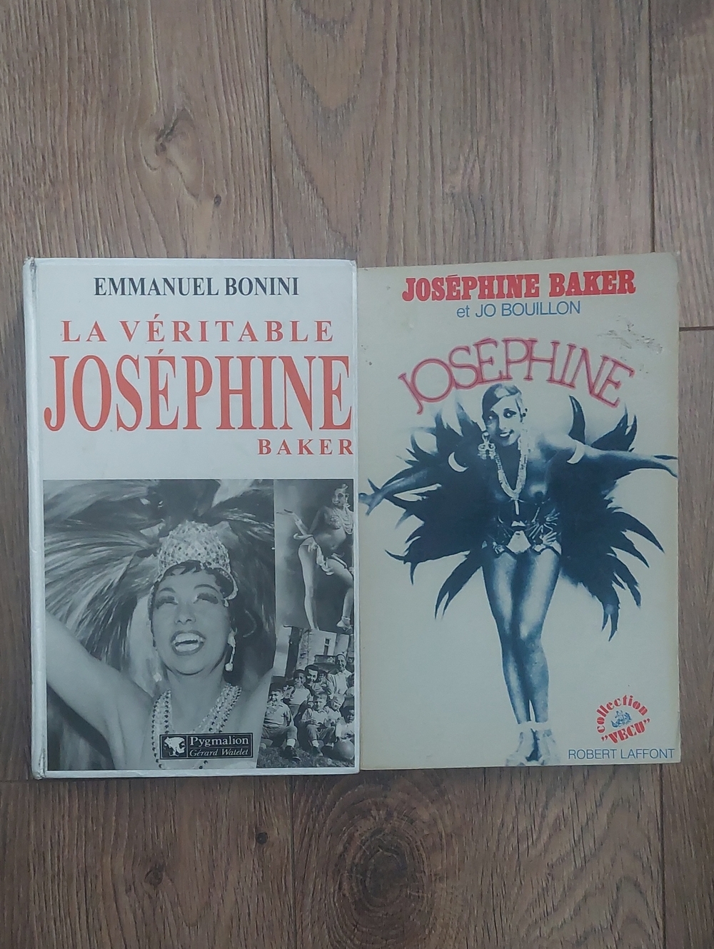 Josephine Baker Vintage Biographie Livre Lot De 2 Bu - Red & Black Cover Accents